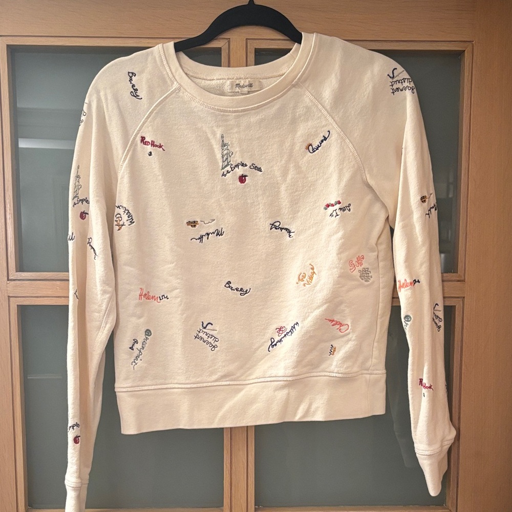 Madewell NYC Embroidered Sweatshirt